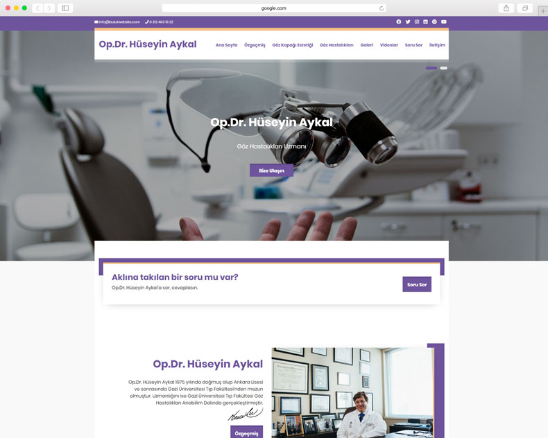 Göz Doktoru Web Sitesi 110