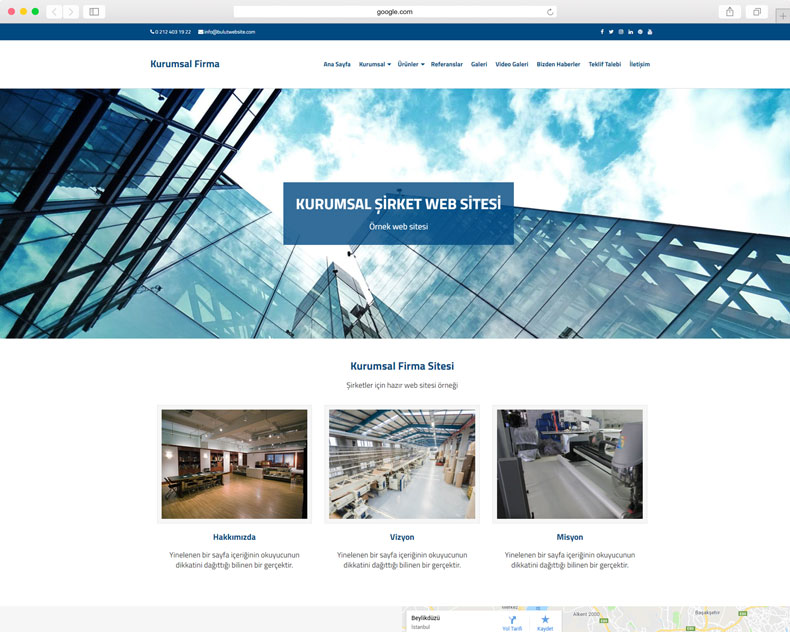kurumsal web site tasarımı