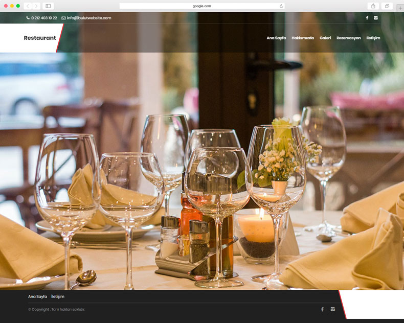 Restaurant Web Sitesi 088